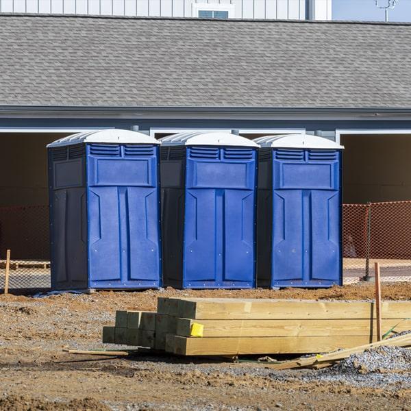 Heavy-duty construction site porta potty in Simpsonville, South Carolina