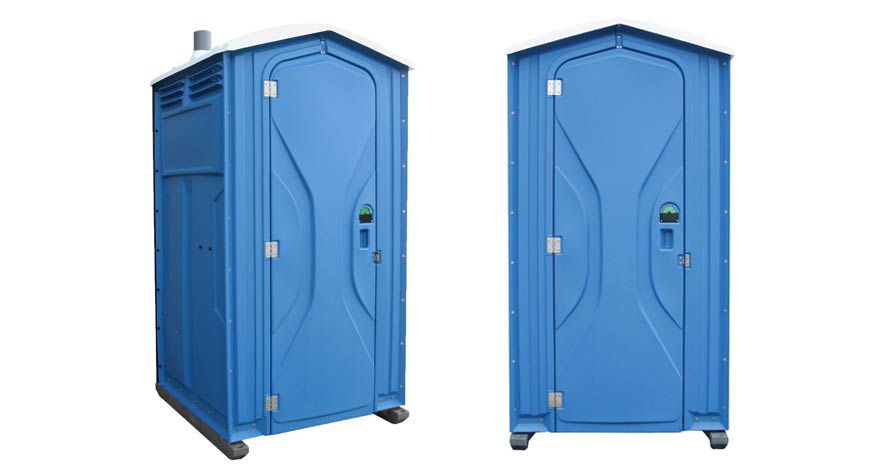Long-term porta potty units on site in Simpsonville, South Carolina